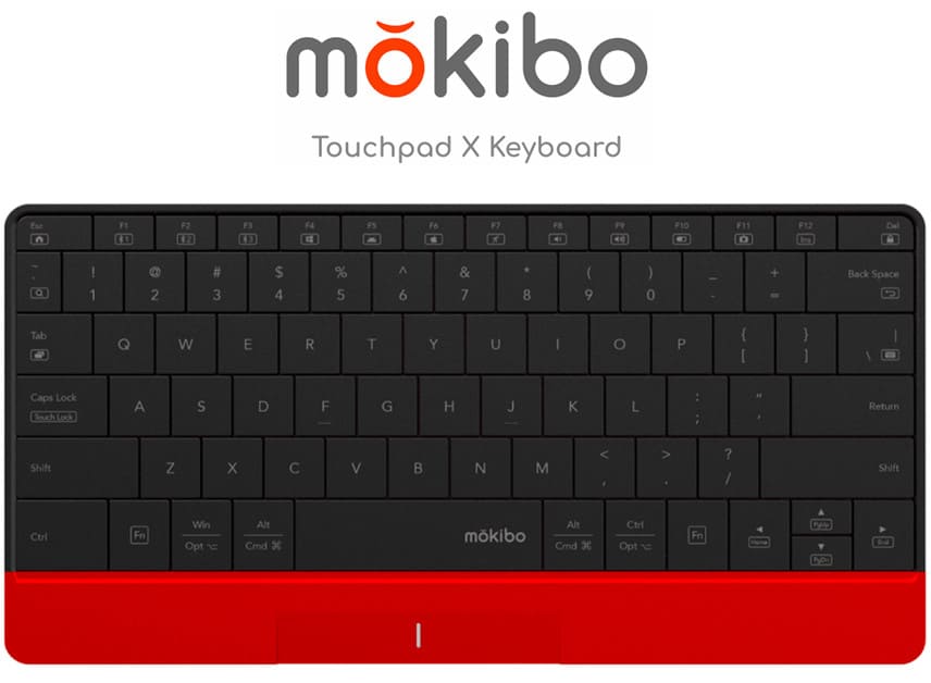 マウスいらず。 全面がタッチパッドになるBluetoothキーボード「mokibo 
